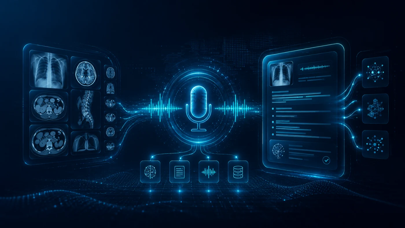 AI voice reporting illustration